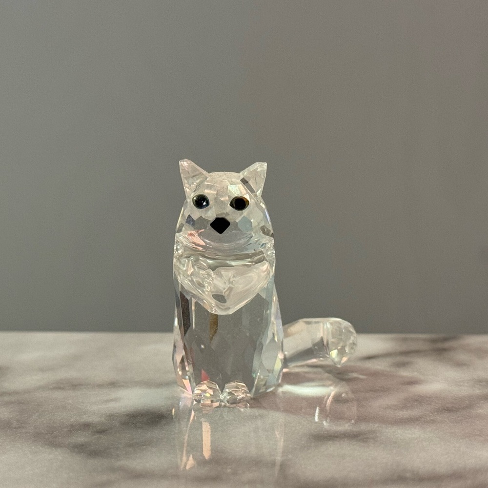Swarovski Crystal Cat Figurine